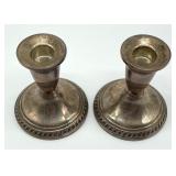 Sterling Silver Weighted Candle Holders
