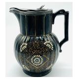 Antique English Hand Painted Pitcher