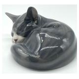 Royal Copenhagen Sleeping Cat Figurine No. 422