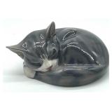 Royal Copenhagen Sleeping Cat Figurine No. 422