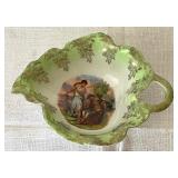 Antique Victorian Gravy Boat and Under Plate by Victoria (Austria)