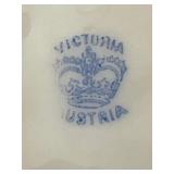 Antique Victorian Gravy Boat and Under Plate by Victoria (Austria)