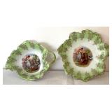 Antique Victorian Gravy Boat and Under Plate by Victoria (Austria)