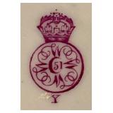 Elegant Antique Royal Worcester Handled Vase with Faux Bamboo Gilded Handle