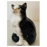 Royal Doulton Black and White Persian Cat Figurine