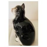 Royal Doulton Black and White Persian Cat Figurine