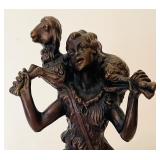 Bronze Sculpture Gabriel with Lamb