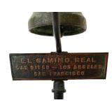Antique El Camino Real Kings Highway Mission Bell Guide Post Marker
