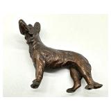 Two Antique Austria Dog Bronze Figurines