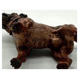 Two Antique Austria Dog Bronze Figurines