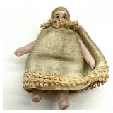 Miniature One Inch Doll with Basket
