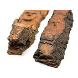 Pair of Hand Carved Decorative Wood Pieces