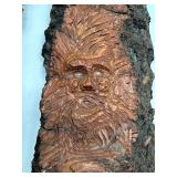 Pair of Hand Carved Decorative Wood Pieces