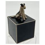 Antique Geson Ash Receiver with Airedale Figurine