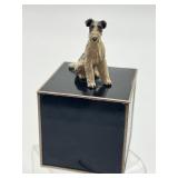 Antique Geson Ash Receiver with Airedale Figurine