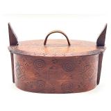 Antique Wooden Swedish Bentwood Box