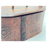 Antique Wooden Swedish Bentwood Box