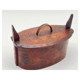 Antique Wooden Swedish Bentwood Box