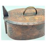 Antique Wooden Swedish Bentwood Box