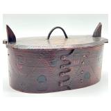 Antique Swedish Wooden Tine Box
