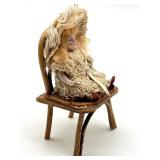 Antique Miniature Doll and Chair