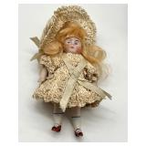 Antique Miniature Doll and Chair