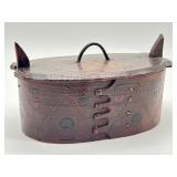 Antique Swedish Wooden Tine Box