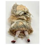 Antique Miniature Doll and Chair