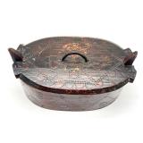 Antique Swedish Wooden Tine Box