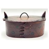 Antique Swedish Wooden Tine Box