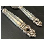 Two International Sterling Royal Danish Pie Servers