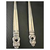 Two International Sterling Royal Danish Serving Spoons
