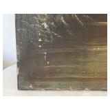 Vintage Original Oil on Scenic Canvas Painting