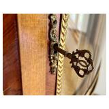 Antique French Inlaid Curio with Bronze Mounts