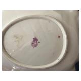 Antique Royal Worcester Blush Ivory Porcelain Leaf Shaped Dish