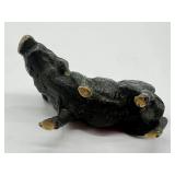 Vintage Miniature Brass Boar Figurine