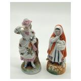 Two Antique Victorian Porcelain Figurines