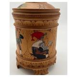 Vintage Hand Carved Wooden Norwegian Stein