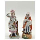 Two Antique Victorian Porcelain Figurines