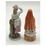 Two Antique Victorian Porcelain Figurines