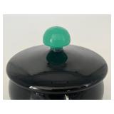 Vintage Glass Covered Vanity Jar