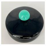 Vintage Glass Covered Vanity Jar