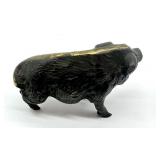 Vintage Miniature Brass Boar Figurine