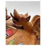 Vintage Hand Carved Wooden Norwegian Stein