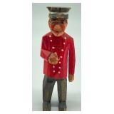 Two Vintage Hand Carved Wooden Figurines