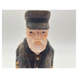 Two Vintage Hand Carved Wooden Figurines