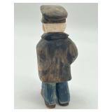 Two Vintage Hand Carved Wooden Figurines