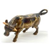 Vintage Miniature Brass Bull Figurine