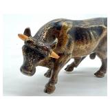 Vintage Miniature Brass Bull Figurine