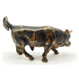 Vintage Miniature Brass Bull Figurine